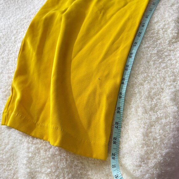 Trina Turk Womens Yellow Belted Wrap Jumpsuit Size 2 Polyester - Picture 16 of 16